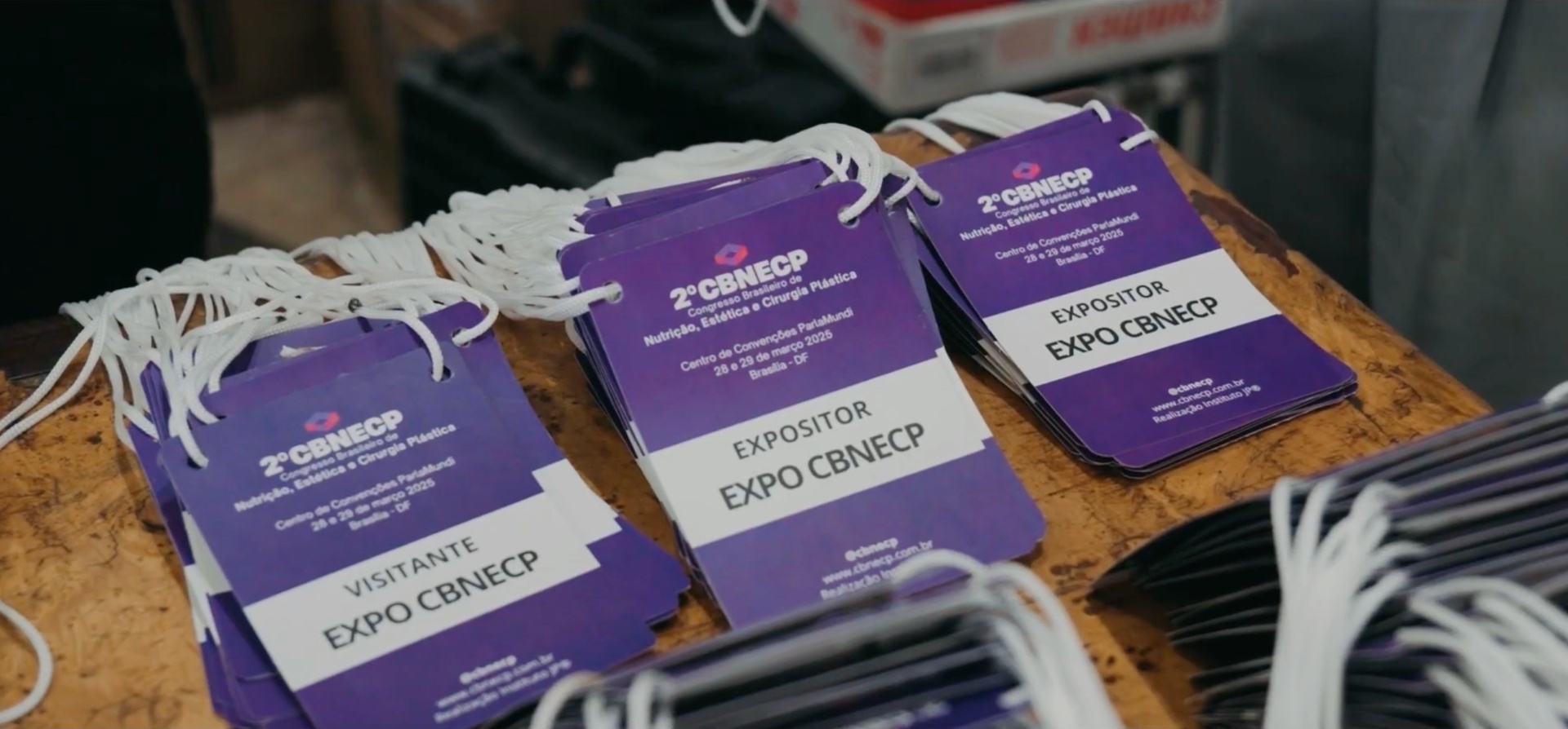 Crachás oficiais do CBNECP